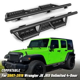 Atearb022 Road Beast 6 Inch Running Boards Side Steps For 2007-2018 Jeep Wrangler Jk Jku Unlimited 4 Door