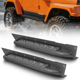 Atearb023 Road Beast 6 Inch Running Board Side Step Rock Slide For 2097-2006 Jeep Wrangler Tj 2 Door