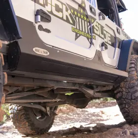 Ax-sp-300-jk4 Rock Slide Engineering For 07-18 Jeep Jk 4 Door Step-slider Skid Plate