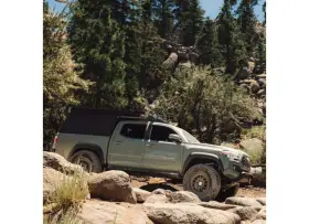 Bd-sl-100-taco Rock Slide Engineering For 05-23 Tacoma 5ft Bed Steel Sliders - Black