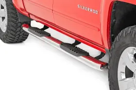 21001s Rough Country Stainless Steel Oval Steps For 07-18 Chevy/gmc Crew Cab -