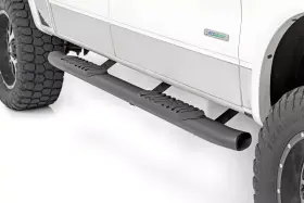21007 Rough Country Black Oval Steps For 2009-2014 Ford F-150 2wd/4wd -