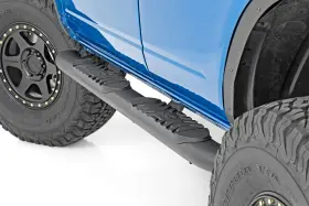 21011 Rough Country Black Oval Steps For 2021-2025 Ford Bronco 4-door -