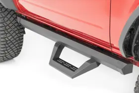 51081 Rough Country Srx2 Aluminum Steps For 2021-2025 Ford Bronco 2-door -