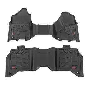 Sm31530 Rough Country Sure-fit First And 2nd Row Floor Mats For Ram 2500 / 3500 Crew Cab