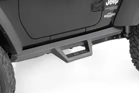90761 Rough Country Suspension Contoured Drop Steps 2 Door Jeep Wrangler Jl 4wd 2018-2024