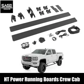 Esr51518 Rough Country Suspension Ht Power Running Boards For 14-18 Silverado And Sierra Crew Cab