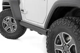 Psr61030 Rough Country Suspension Power Running Boards Dual Electric Motor 2 Door Jeep Wrangler Jl 18-24 #2