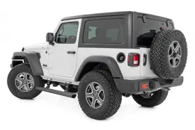 Psr61030 Rough Country Suspension Power Running Boards Dual Electric Motor 2 Door Jeep Wrangler Jl 18-24 #3