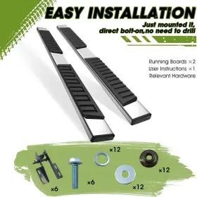 Sn-j07-c02 Sanooer Used Running Boards For 07-18 Jeep Wrangler Jk Unlimited 4 Door Side Step Bars #3