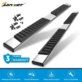 Sn-j07-c02 Sanooer Used Running Boards For 07-18 Jeep Wrangler Jk Unlimited 4 Door Side Step Bars