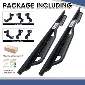 Snr3-d09-cb Sanooer Black Side Step Nerf Bars Fit 2009-2018 Dodge Ram 1500 Crew Cab Running Boards #3