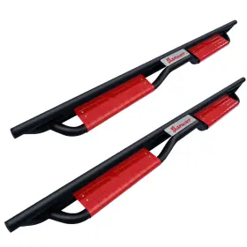 Snr3-d09-cr Sanooer Red Pair Textured Running Boards/nerf Bars Side Steps Compatible With 2009-2018