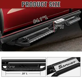 Snr3-d19-cb Sanooer Running Boards Nerf Bar For 2019-2025 Dodge Ram 1500 Crew Cab New Body Side Step #3