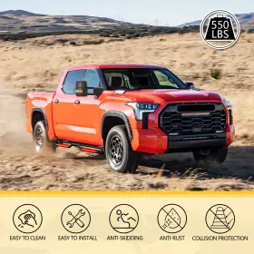 Snr3-t05-dr Sanooer Running Boards For 2005-2023 Toyota Tacoma Double Cab Red Drop Stairs Nerf Bars #3