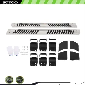 Cb177236s01 Scitoo Fits 2015-2024 23 Ford F-150 Super Crew Cab Nerf Bars Side Steps Running Boards