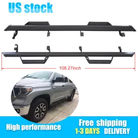 Pt925-34182 Silverautoparts Ot00690 Pair Predator Pro Step Bars Double Cabs Fits 17-21 Toyota Tundra