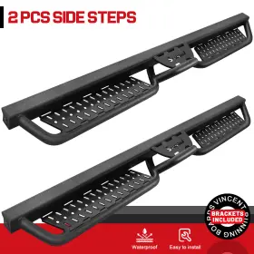 Bhk85415-ne Smanow Drop Side Fit 05-25 Nissan Frontier Crew Cab Running Boards Blk Down Step Bhk