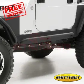 Smittybilt 743593033740 Rocker Panel Guard Round Tube For Jeep Wrangler 97-06