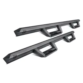 Exj184-tx Smittybilt For Jeep Wrangler 2018-2024 Angular Black Trapezoid Drop Steps