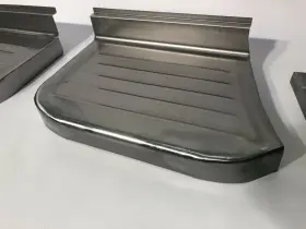 Sm-28 Smoothie Fabrication Ford F-100 Pickup Truck Steel Stepside Step Plates Set 1957-1960 Made In Usa