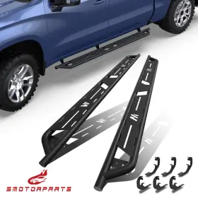 915jm03650103 Smotorparts Pair Running Boards Bars Side Steps For 19-24 Silverado Sierra 1500 Crew Cab