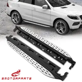 915jm3610100 Smotorparts Pair Running Board Side Steps Nerf Bars For 12-17 Mercedes Benz W166 Ml350 Gle