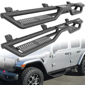 Argb086069188 Soenboo Running Boards 2-raised Steps For Jeep Wrangler Jl 4 Doors 2018-2026 Bolt-on