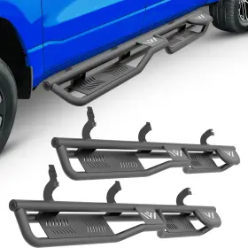Frrb024018456 Soenboo 5 Inch 2-stair Running Boards For 2005-2023 Toyota Tacoma Double/crew Cab Side Steps