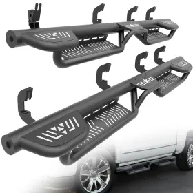 Soenboo Osrn028003234 Running Boards 3-raised Steps For 2007-2018 Silverado And Sierra 1500 Crew Cab