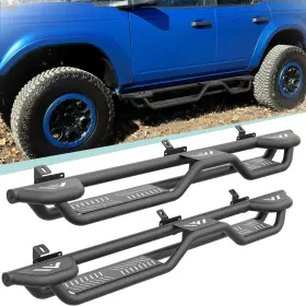 Tsnb036073123 Soenboo 3-raised Steps Side Running Boards Bolt-on For 2021-2026 Ford Bronco 4doors