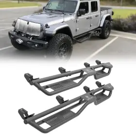 Xsrn064024357 Soenboo Two Raised Steps Running Boards For 2020-2026 Jeep Gladiator Jt 4 Door Bolt-on