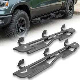 Xsrn065009357 Soenboo Running Boards Three Raised Steps For 2019-2025 Ram 1500 New Body Design Crewcab