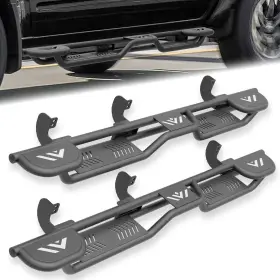 Xsrn065016357 Soenboo Three Raised Steps Running Boards For 2005-2025 Nissan Frontier Crew Cab Bolt-on