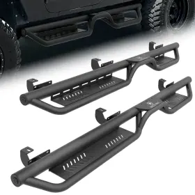 Xsrn066027357 Soenboo Side Running Boards For 2007-2018 Jeep Wrangler Jk Jku Unlimited 4 Doors Bolt-on