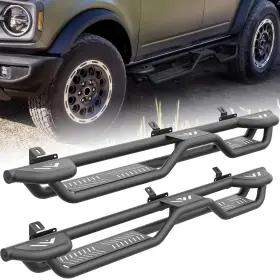 Xsrn066073357 Soenboo Three Raised Steps Side Running Boards Bolt-on For 2021-2026 Ford Bronco 4doors Xsrn066073357 Soenboo Three Raised Steps Side Running Boards Bolt-on For 2021-2026 Ford Bronco 4doors