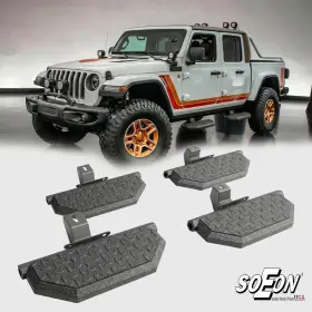 Tb240022 Soeon Side Steps Running Boards Fit 18-26 Jeep Wrangler Jlu And 20-26 Gladiator Jt
