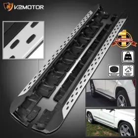 Ssboe-x20410-ln Spec-d Tuning 10 Fits 2010-2015 Mercedes-benz Glk X204 Aluminum Running Board Side Step Bars 2pc