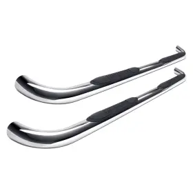 202127 Steelcraft For Chevy Silverado 3500 Hd 07-18 3 Inch Cab Length Polished Round Side Bars