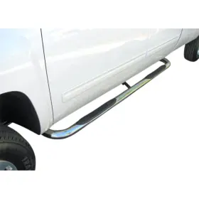 212467 Steelcraft 3 Inch Round Sidebars Ss Fits 1999-2016 Ford F250hd Sd Crew Cab