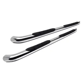 240917 Steelcraft For Nissan Frontier 05-22 3 Inch Cab Length Polished Round Side Bars