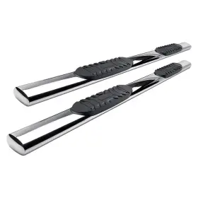 402219 Steelcraft For Chevy Silverado 3500 Hd 07-19 5 Inch Cab Length Polished Oval Straight Side Bars
