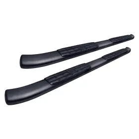 45-02230 Steelcraft For Chevy Silverado 3500 Hd 07-19 Side Bars 4 Inch Blackout Series Cab Length Black