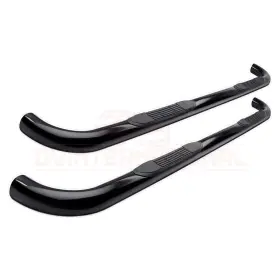 L5017m Steelcraft 3 Inch Round Sidebars Black For Nissan Frontier Crew Cab 2005-2025