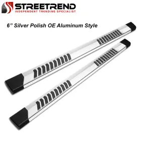 Rbjz866oesl Streetrend Stdrbjzbrtun076p For 2007-2021 Tundra Crewmax/extended Crew 6 Inch Aluminum Side Step Running Boards