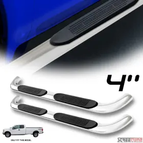 Stsbhdf15015sc4bchwb001 Streetune For 15-23 F150/17 F250 Super/extended Cab 4 Inch Oval Bent End Chrome Side Step Bar