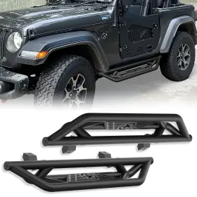 Xrrn05002133 Suorto Fits For 18-2024 Jeep Wrangler Jl 2 Drs Running Boards Drop Side Steps Nerf Bars