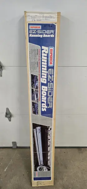 53-9110 Superior Vtg Aluminum Running Boards Ez-slider 56 Inch Truck 73-87 Chevy 73-79 80-96 Ford 88