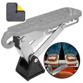 Cs-001 Symi Smmr Universal Fit Car Door Step Foldable Latch With Adjustable Silver
