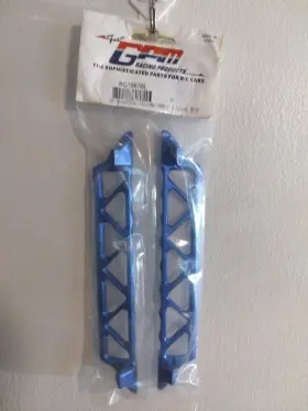Rc1567bl Team Gom Aluminum Side Trail For 1/5 X-maxx Txm014 - Blue